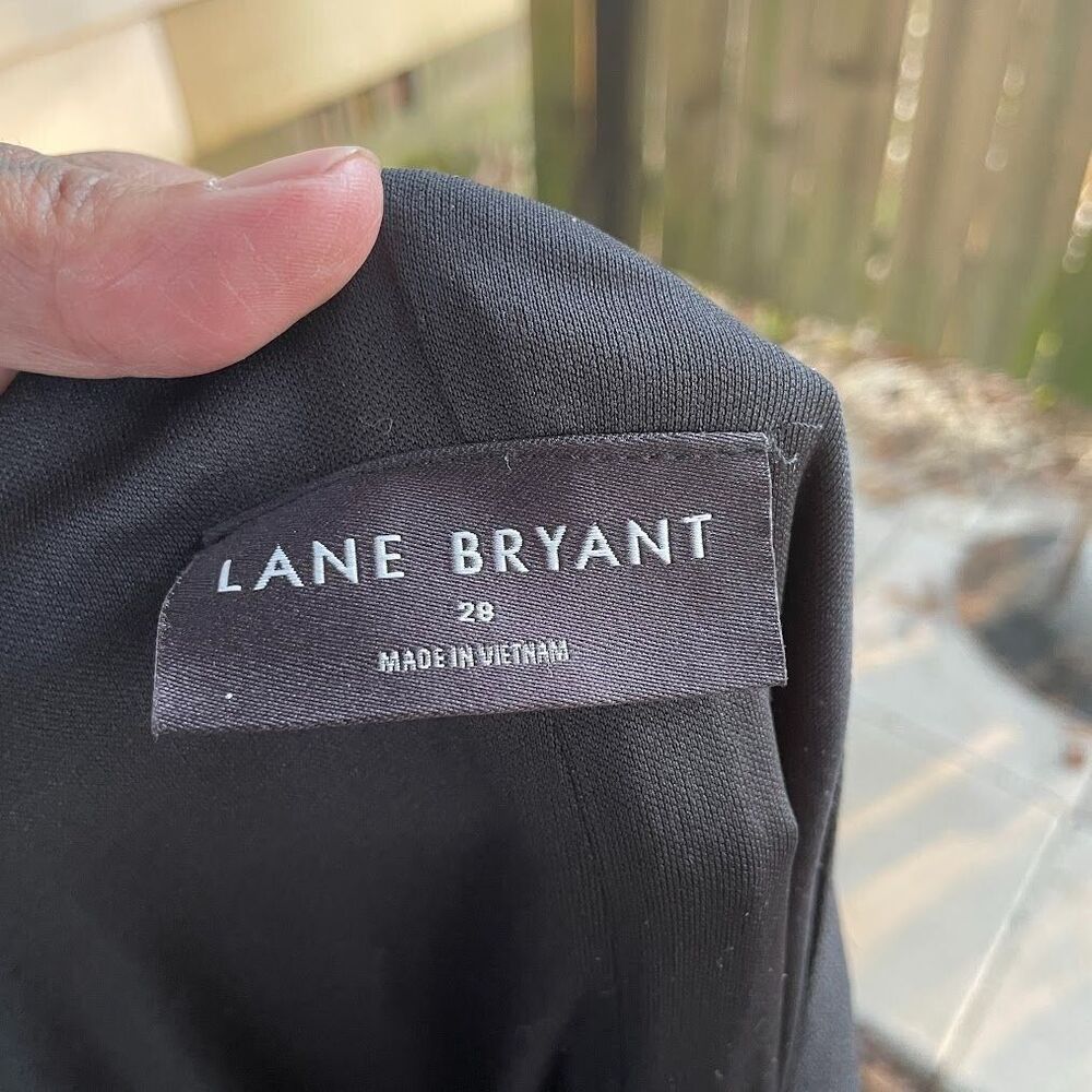 LANE BRYANT One Shoulder Bow DRESS Black 26 NWT - Picture 6 of 7